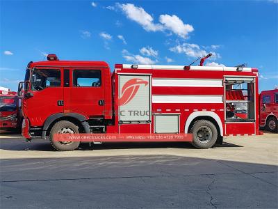 Howo 4x2 city fire rescue truck