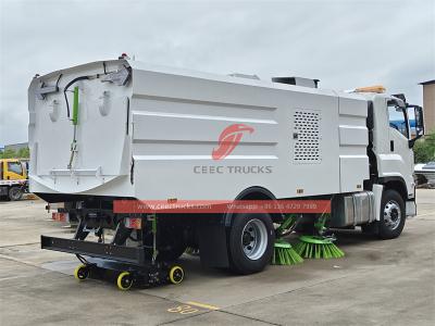 ISUZU 240HP garbage road sweeper truck