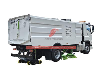 ISUZU 240HP garbage road sweeper truck