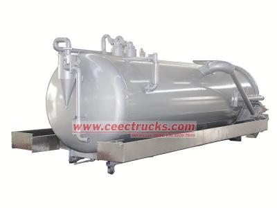sludge vacuum pump tanker truck  upper body