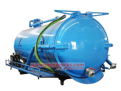 12 cbm vacuum suction pump truck upper body