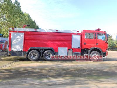HOWO TX 6x4 double row water fire truck