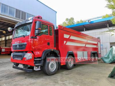 HOWO TX 8x4 24tons foam water fire truck