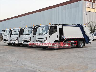 ISUZU electric truck mounted 6cbm garbage compactor