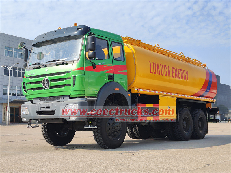 Composant de camion-citerne de transfert de carburant mobile Beiben 22000L