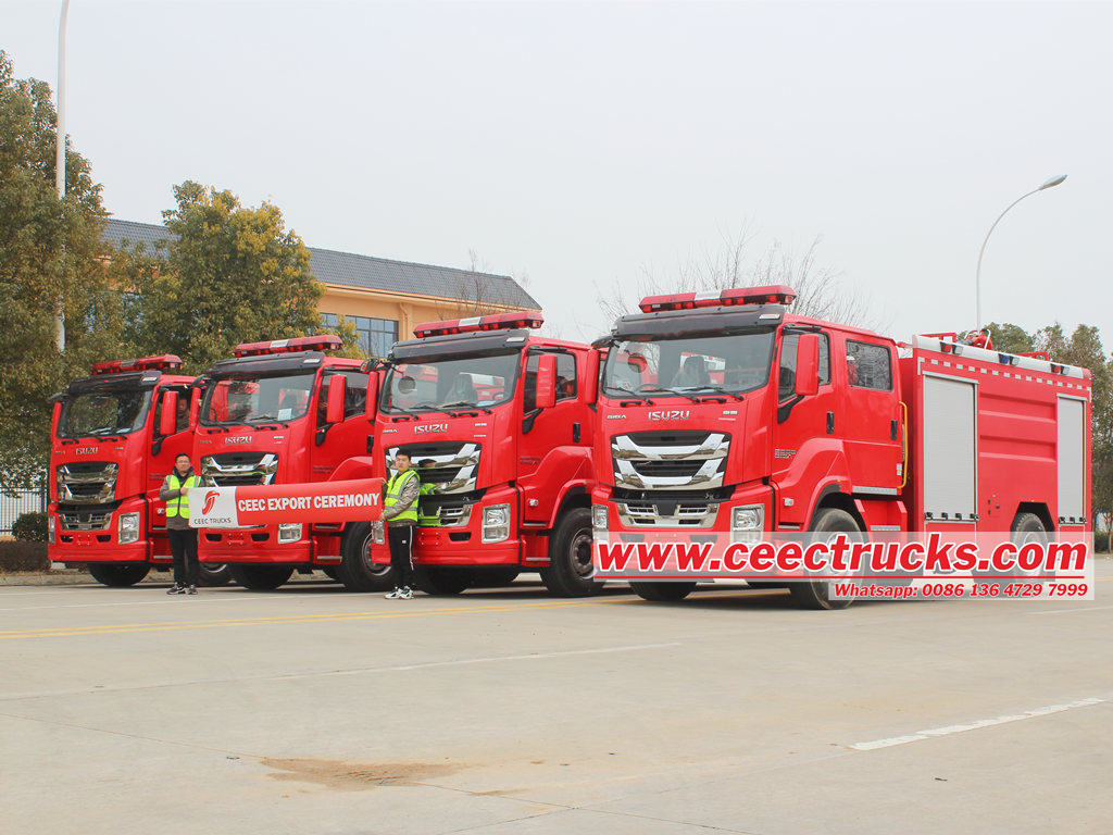 Comment utiliser correctement le tuyau d'aspiration d'un camion de pompiers Isuzu?