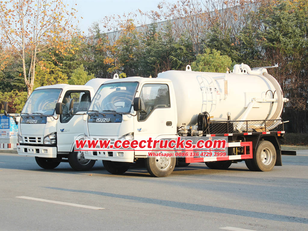 Principe de travail des camions de pompe à vide Isuzu