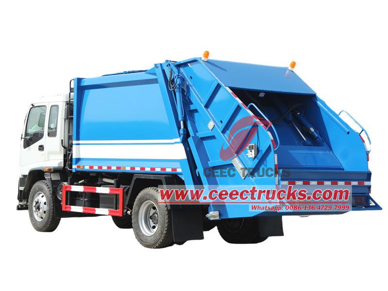 Camion compacteur de déchets