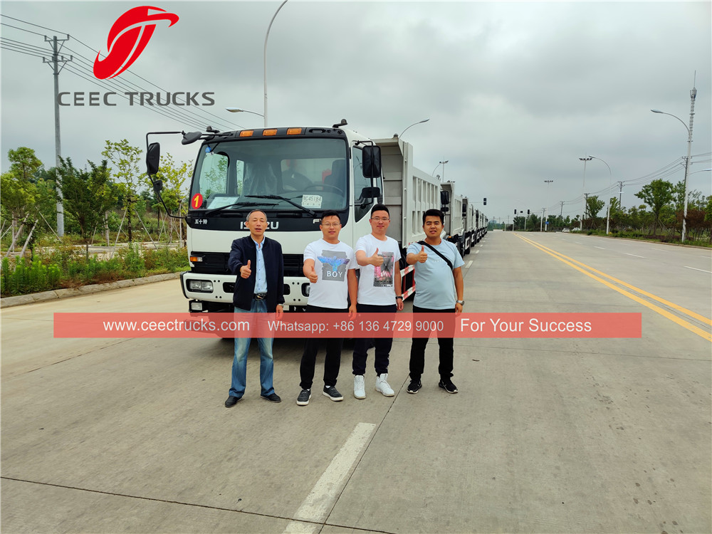 philippine-10 unités exportation de camion à benne basculante isuzu fvr