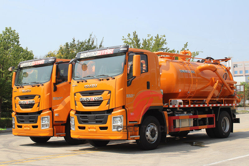 Aspiration à jet combinée montée sur camion Isuzu GIGA