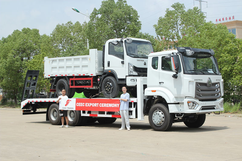 Asie du Sud-Est - Livraison d'un camion autochargeur et d'un camion à benne basculante HOWO
