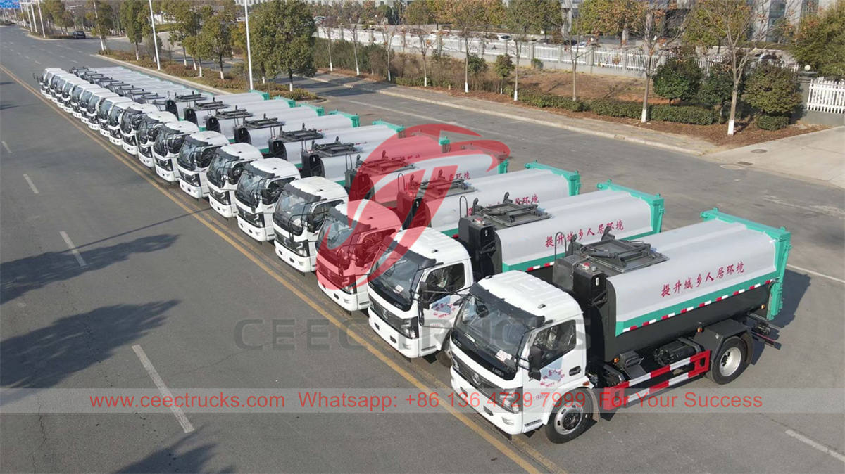 20 unités de camions de collecte des ordures Dongfeng ont été livrées dans la province du Shaanxi

