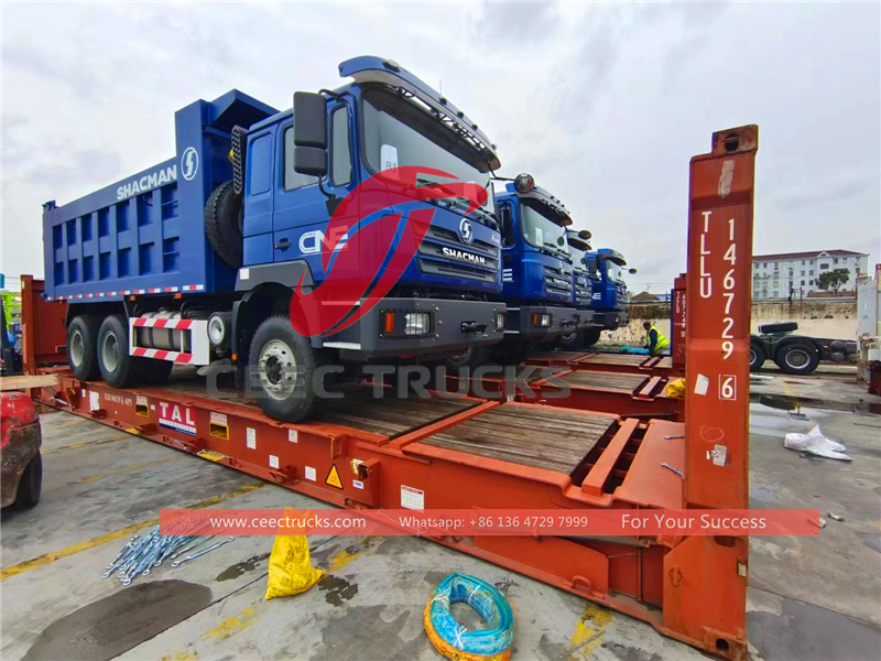 Zimbabwe -20 unit shacman F3000 dump trucks are shipped .
