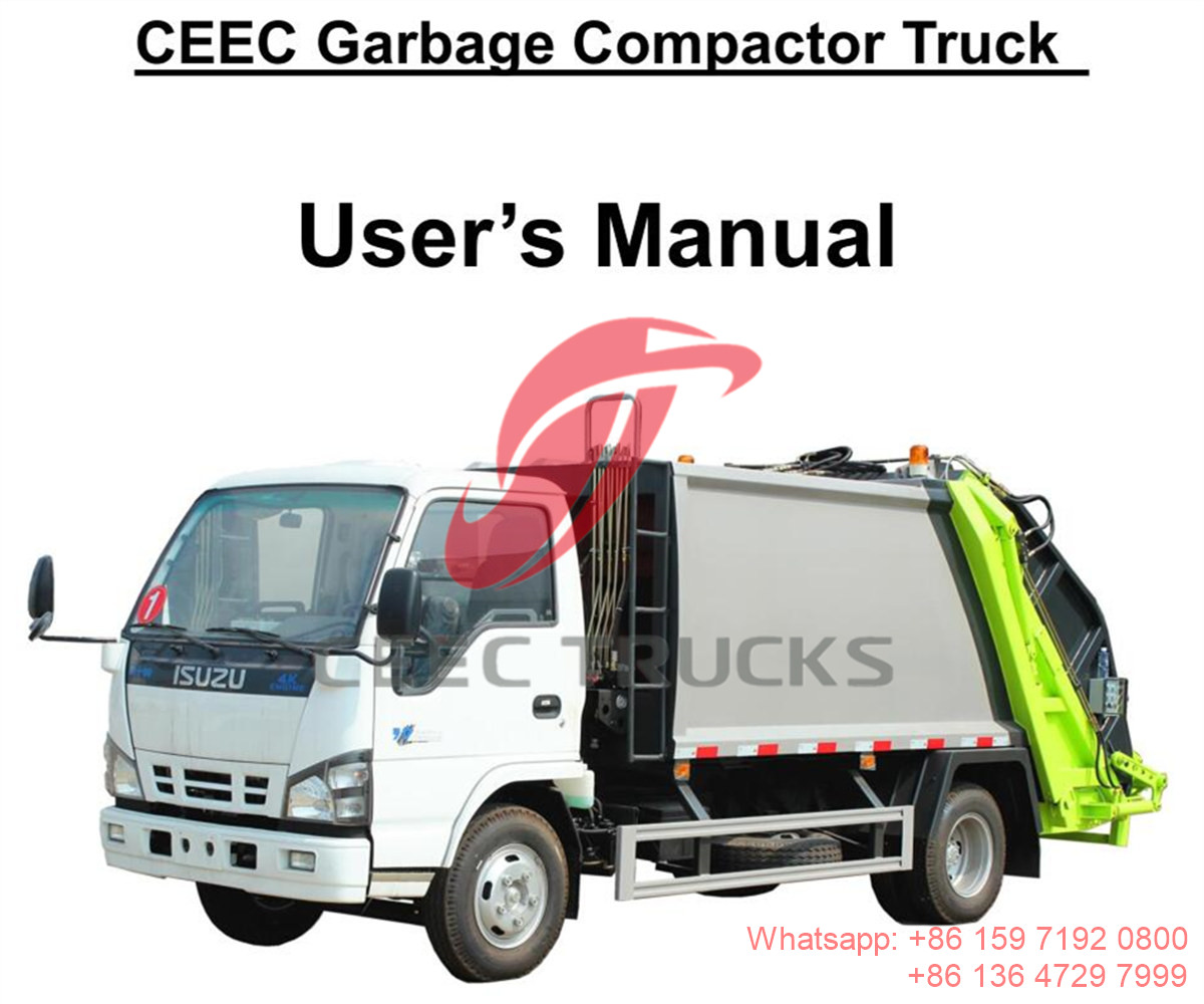 dubai - manuel du camion compacteur de déchets isuzu 5cbm