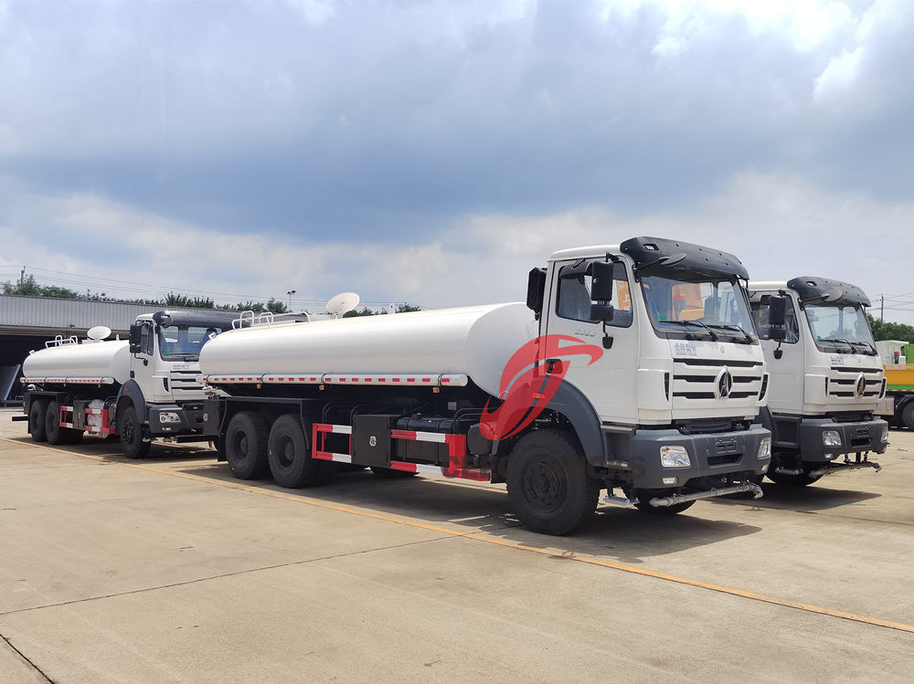 Camion d'arrosage Beiben 6x4 280hp tout neuf, 4 unités, au Congo