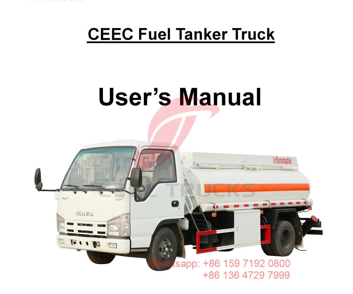 myanmar - isuzu 4000liters fuel tanker truck manual
