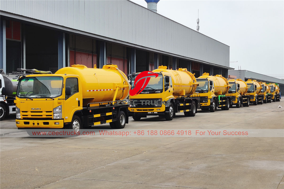 7 unités de camions aspirateurs ISUZU ont été livrées aux Philippines