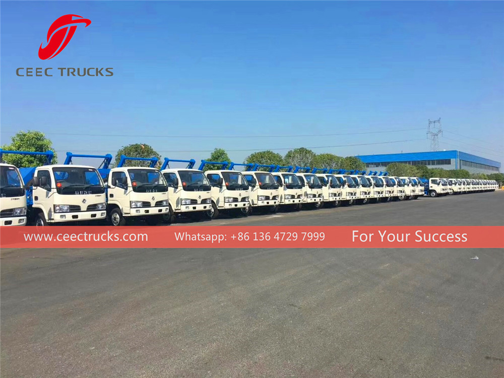 50 unités dongfeng skip loader camion exportation vers myanmar